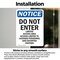 Signmission Do Not Enter Limited Access Area OSHA Notice Sign, Vinyl Decal, 7in W x 10in L, 2PK OS-2PACK-NS-D-710-V-11193 - alternate 4